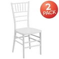 thumbnail image 3 of Flash Furniture 2 Pack HERCULES PREMIUM Series White Resin Stacking Chiavari Chair, 3 of 14
