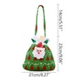 thumbnail image 3 of Chmadoxn Christmas Decorations Christmas Gift Bag Gold Velvet Bag Santa Claus Backpack Hanging Bag Christmas Socks Christmas Supplies Gift Candy Bag Xmas Tree Ornaments, 3 of 3