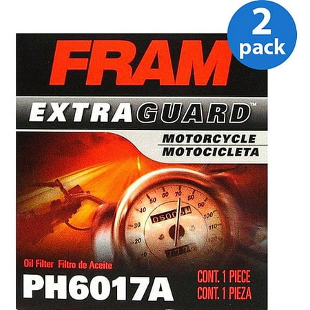 Fram Motorcycle Oil Filter, PH6017A (2-Pack) (Best Motorcycle Oil Filter)