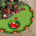 thumbnail image 1 of Mini Grinch Ornaments Grinch Ornaments Grinch Christmas Decorations Christmas Tree Skirt, Red & Green Merry Christmas Tree Skirt Collar, Soft Xmas Holiday Decoration, 1 of 4
