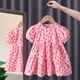 thumbnail image 1 of Vestido de niña de moda estilo occidental amor dulce algodón transpirable vestido de princesa para niños de moda, 1 of 6