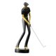 thumbnail image 4 of Figura de golf, adorno artístico, regalos para el hogar, decoración de golfista, escultura de resina para artes C negra, 4 of 9