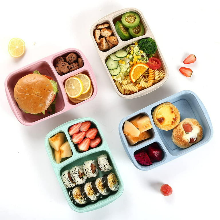 LIYH 48 Pack Meal Prep Containers 32oz,3 Compartment Bento Box Microwave  Food Storage Containers Takeout Containers with Lids Containers Stackable