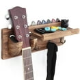 thumbnail image 2 of Kitchen Guitar Bracket Wall-Mounted Guitar Holder Wooden Wall Hanger Instrument Storage Rack Supplies  Brown, 2 of 8