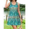 thumbnail image 4 of Sociala Women Built in Bra Summer Dresses with Pockets Beach Sundress Casual Loose Sleeveless Racerback Tank Dress, 4 of 8
