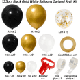thumbnail image 4 of Juego de arco de cadena de globos de oro negro para fiesta de adultos, temporada de graduación, guirnalda de globos, decoración de escena de cumpleaños, 4 of 5