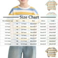 thumbnail image 2 of Gfyviroh Short Sleeve T-shirts for Boys Stripes Patchwork Crewneck Tees Toddler to Teen Tops,Size 1-14 Years, 2 of 4