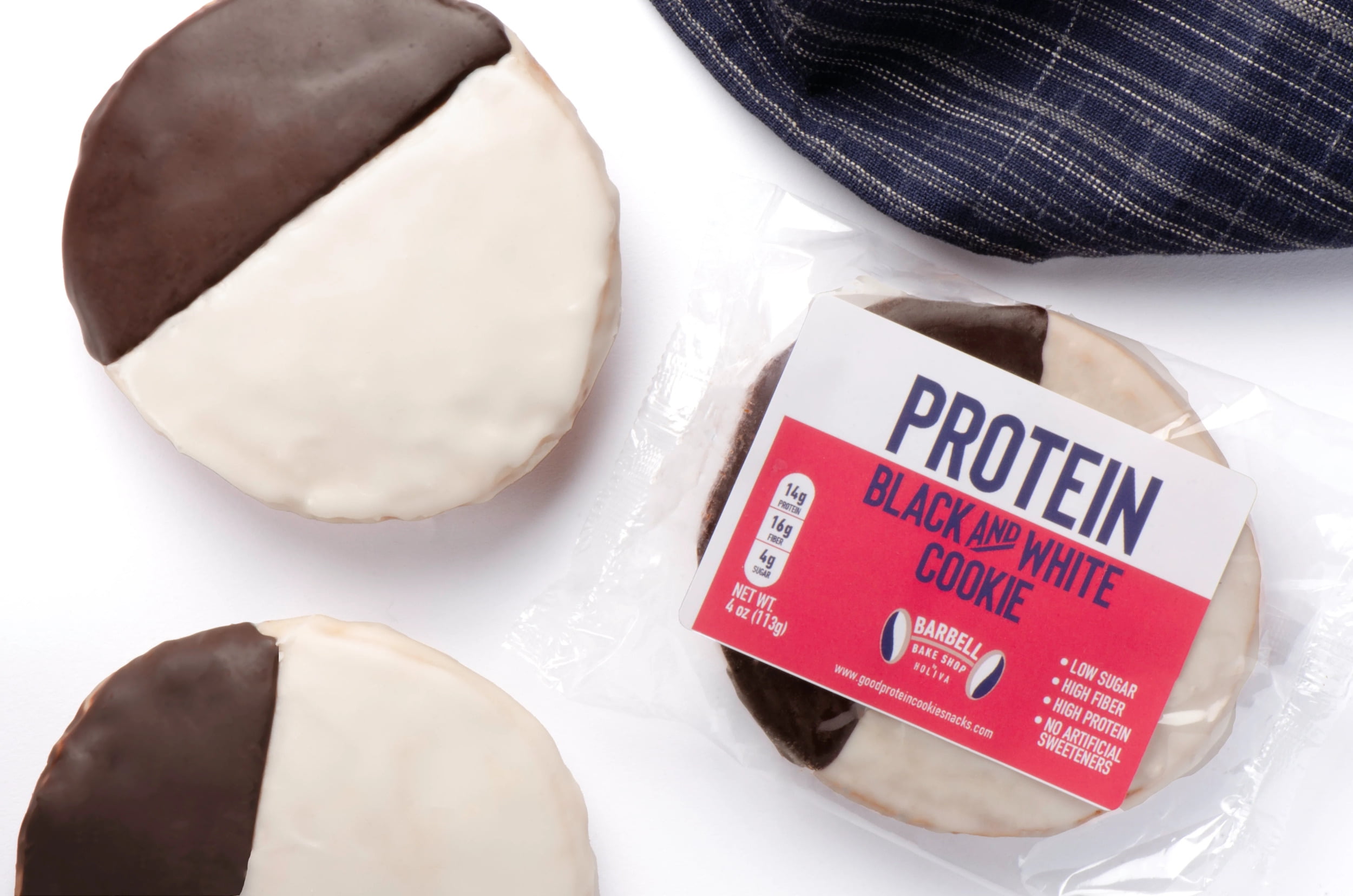 Black White Protein Cookies