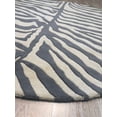 thumbnail image 4 of EORC GRAY Hand-Tufted Wool Transitional Modern Tufted Rug, 6' x 6'-Color:Gray,Material:Wool, 4 of 5