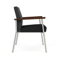 thumbnail image 2 of Mystic Reception Waiting Oversize Guest Chair / Silver Steel / Dark Gray / Black, 2 of 5