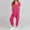 Hot Pink, variant on Olyvenn Womens Rompers for Summer Sleeveless Loose Solid Color Comfortable Strap Loose Jumpsuit Pocket Jumpsuit People Boho Jumpsuits Black M