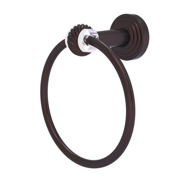 Pacific Beach Collection Towel Ring with Twisted Accents