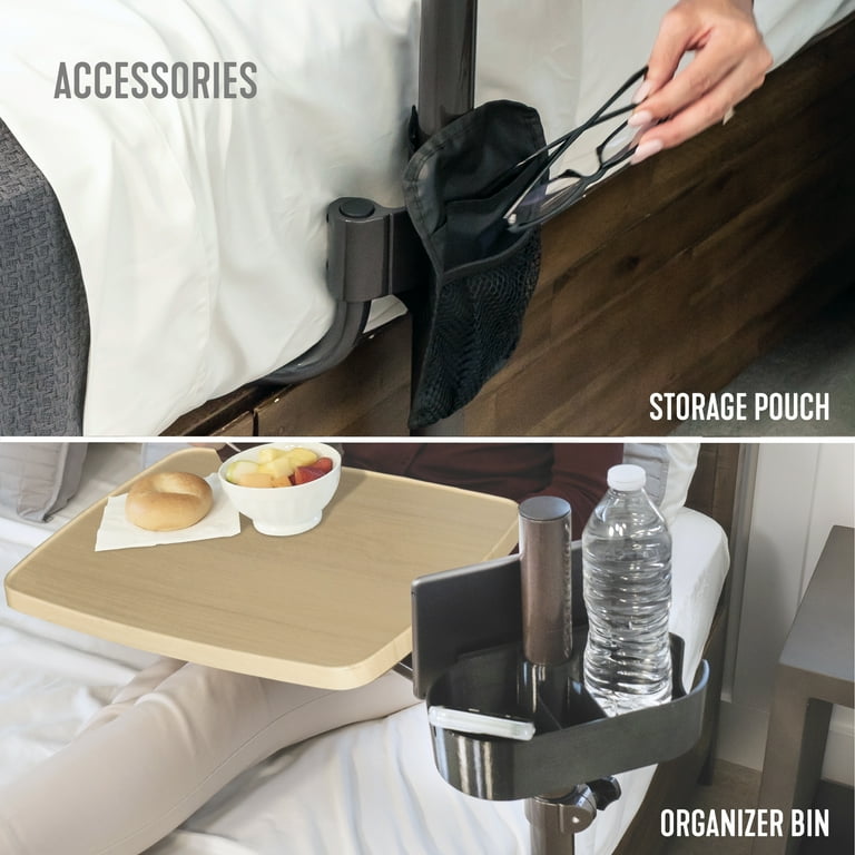 Stander, Overbed Table, 20x15 inch, Swivel with Cup Holder