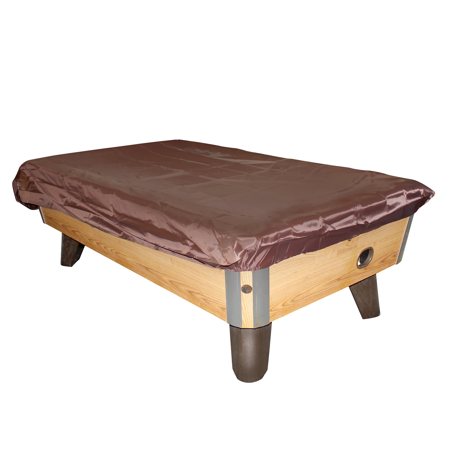 Vinyl Pool Table Cover 8 Foot Game Table Cover in Brown Oxford Nylon
