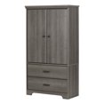 thumbnail image 2 of South Shore Versa 2-Door Armoire with Drawers, in Gray Maple, 2 of 12