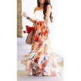 thumbnail image 5 of Dewadbow Lady Chiffon Boho Floral Gypsy Long Maxi Full Skirt Sundress, 5 of 5