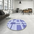thumbnail image 3 of Ahgly Company Indoor Rectangle Patterned Light Slate Blue Area Rugs, 3' x 5', 3 of 6
