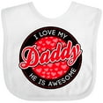 thumbnail image 3 of Inktastic I Love My Daddy Boys or Girls Baby Bib, 3 of 4