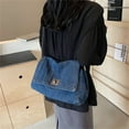thumbnail image 5 of Denim Shoulder Jean Purses Denim Purse For Women Denim Tote Bag Trendy Large Capacity Handbag Chain Strap, 5 of 5