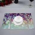 thumbnail image 2 of MKHERT Abstract Glitter Sparkling Christmas Lights Placemats Table Mats for Dining Room Kitchen Table Decoration 12x18 inch,Set of 4, 2 of 4
