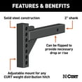thumbnail image 2 of CURT 17102 Replacement Weight Distribution Hitch Shank, 2-Inch Receiver, 2-In Drop, 6-Inch Rise, 2 of 3