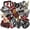 Dark10 15 Pcs, variant on Dark Embroidered Applique Iron On Patches for Backpacks, Rock Band Patches for Jackets, Cool Sew Patch for Clothing, Jeans, Hats, DIY Accessories (Dark6 12 Pcs)