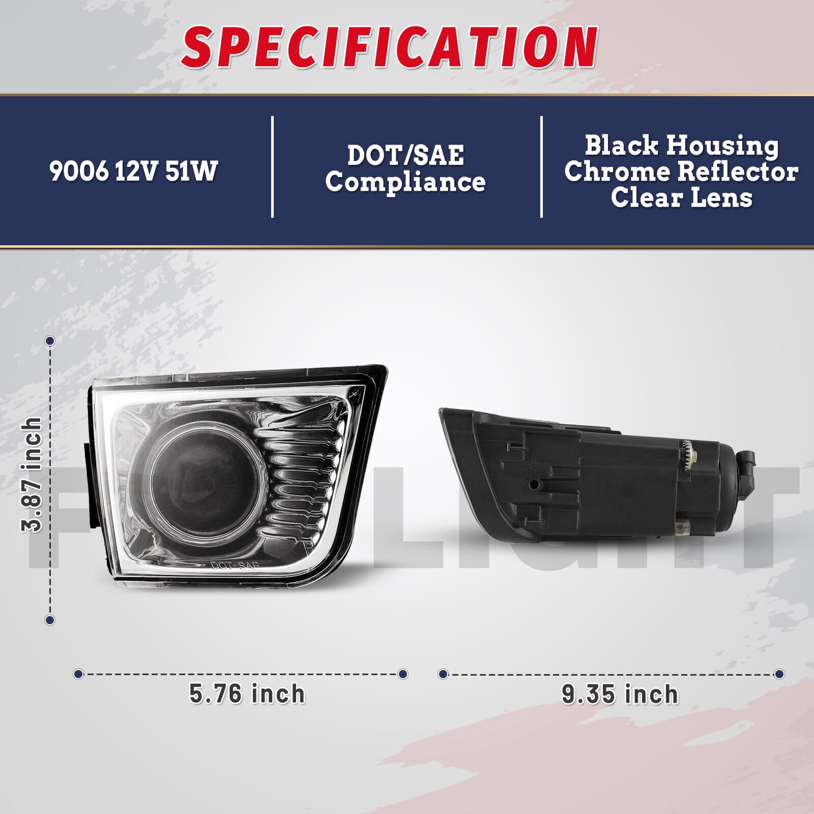 Winjet OEM Series For 2003-2005 Toyota 4Runner Driving Projector Fog Lights