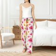 thumbnail image 5 of Uemuo Watermelon Pattern Women's Wide Leg Palazzo Lounge Pants with Pockets Light Weight Loose Comfy Casual Pajama Pants-Small, 5 of 9