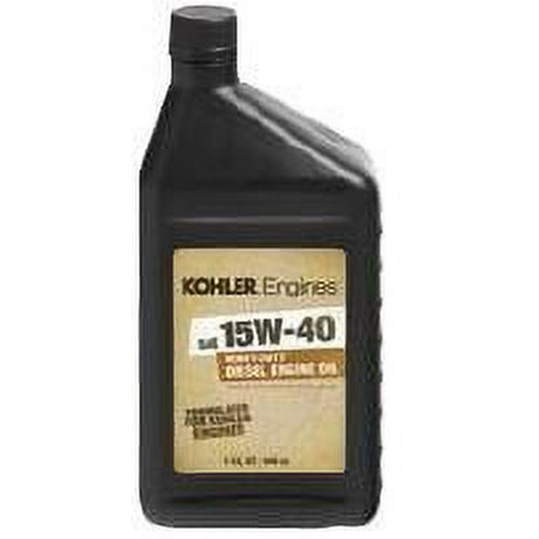 Kohler 25 357 47-S SAE 15W40 Aceite de motor diésel, paquete de 4 cuartos  de galón