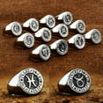 thumbnail image 2 of K-KED Twelve Signs Of The Zodiac Constellation Ring Stainless Steel Fashion Ring Gift-9-Taurus, 2 of 6