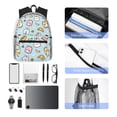 thumbnail image 4 of Honeii Rabbit Burger Coffee Print School Backpack,Casual Lightweight Travel Rucksack Daypack,Backpacks for College High, 4 of 6