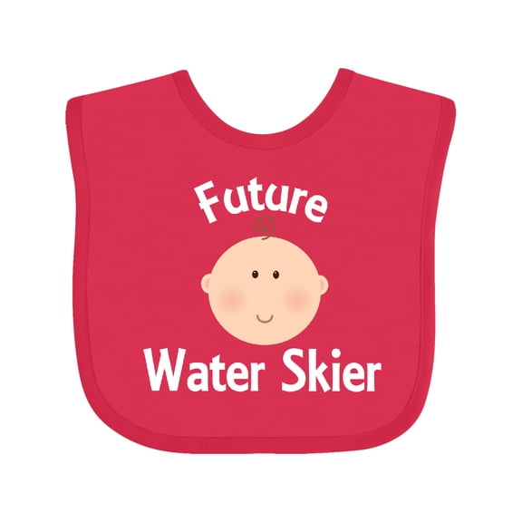 Inktastic Future Water Skier Boys or Girls Baby Bib