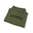 thumbnail image 4 of Des Moines IA Iowa Hometown Moving Away Hoodie, Gifts, Hooded Sweatshirt, 4 of 4
