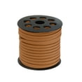 thumbnail image 3 of Unique Bargains 49.21 Yards 5mm Flat Suede Cord Leather String for DIY Crafts Dark Yellow 1 Roll, 3 of 4