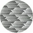 thumbnail image 2 of Unique Loom Outdoor Modern Collection Area Rug - Umbra (12' Round Black and White), 2 of 6