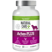 Natural Care Aches-PLUS Chewables for Dogs, Holistic Support for Muscles and Joints, 50 Count