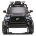 thumbnail image 2 of Licensed Toyota Tacoma Toy Car, Remote Control Ride on Car, 12V Electric Vehicle for Girls Boys, Ride on Truck with MP3 Player, Lights, Safety Belt, 2-4 Ages Kids Christmas Gifts, Black, D3342, 2 of 11