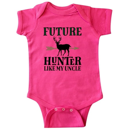 

Inktastic Bowhunting Future Hunter Like Uncle Gift Baby Boy or Baby Girl Bodysuit