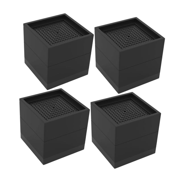 4 elevadores de cama, elevadores de muebles, bloque elevador, ahorrador de espacio, cuadrados, ajustables, para dormitorio, silla, escritorio, mesa, Todo incluido
