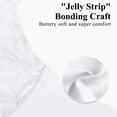 thumbnail image 6 of YANDW Women Minimizer Mesh Unlined Bras Plus Size Sexy Lace Full Coverage Bra Underwire No Padded, White 36D, 6 of 10