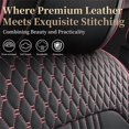 thumbnail image 5 of Car Seat Covers Full Set Custom Fit for Hyundai Kona 2018-2026 - Premium Faux Leather Auto Protectors with Waterproof, Breathable, Anti-Slip Car Seat Protectors (Black&Pink,Full Set), 5 of 7