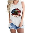 thumbnail image 3 of JURANMO Tank Top for Women 4th of July Outfits 2025 Summer Sleeveless Crewneck Vest Tops Trendy Sunflower Graphic Tees Multicolor XL 90 Percent off Clearance Sale, 3 of 5