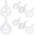 thumbnail image 6 of BALAHAPY 16Pcs Coffee Decoration Stencils Plastic Latte Art Templates for Home Restaurant Use, 6 of 8