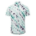 thumbnail image 2 of Fesfesfes Short Sleeve Blouse for Men Turn Down-Collar Casual Button Printed Short Sleeve Tops Blouse, 2 of 9