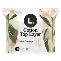 L. Chlorine Free Ultra Thin Panty Liners, Extra Long Length, 80 Ct