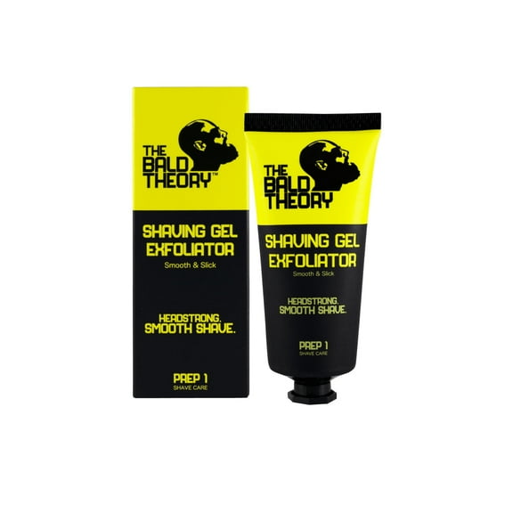 The Bald Theory Shaving Gel Exfoliator, Premium Smooth & Slick Gel, Hyaluronic Acid Intense Hydration, Soothing Organic Aloe Vera, Refreshing with Mint Oil, Natural Antimicrobial – Tea Tree Oil.