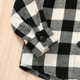 thumbnail image 7 of Younger Tree Toddler Boy Flannel Shirt Baby Long Sleeve Hooded Plaid Button Shirt Cliothes for 5-6T, 7 of 7