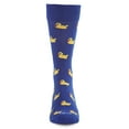 thumbnail image 2 of MeMoi Men's "Rubber Duck" Rayon from Bamboo Blend Novelty Crew Sock - Mens - Male, 10-13, Royal Blue, 2 of 6