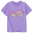 thumbnail image 5 of ibiyuan Kid Girls First Day Of School Shirt Casual Short Sleeve Back To School Shirts for Girls Cotton T-Shirt Bow Tee Top Classic Happy First Day Of Kindergarten, 5 of 5