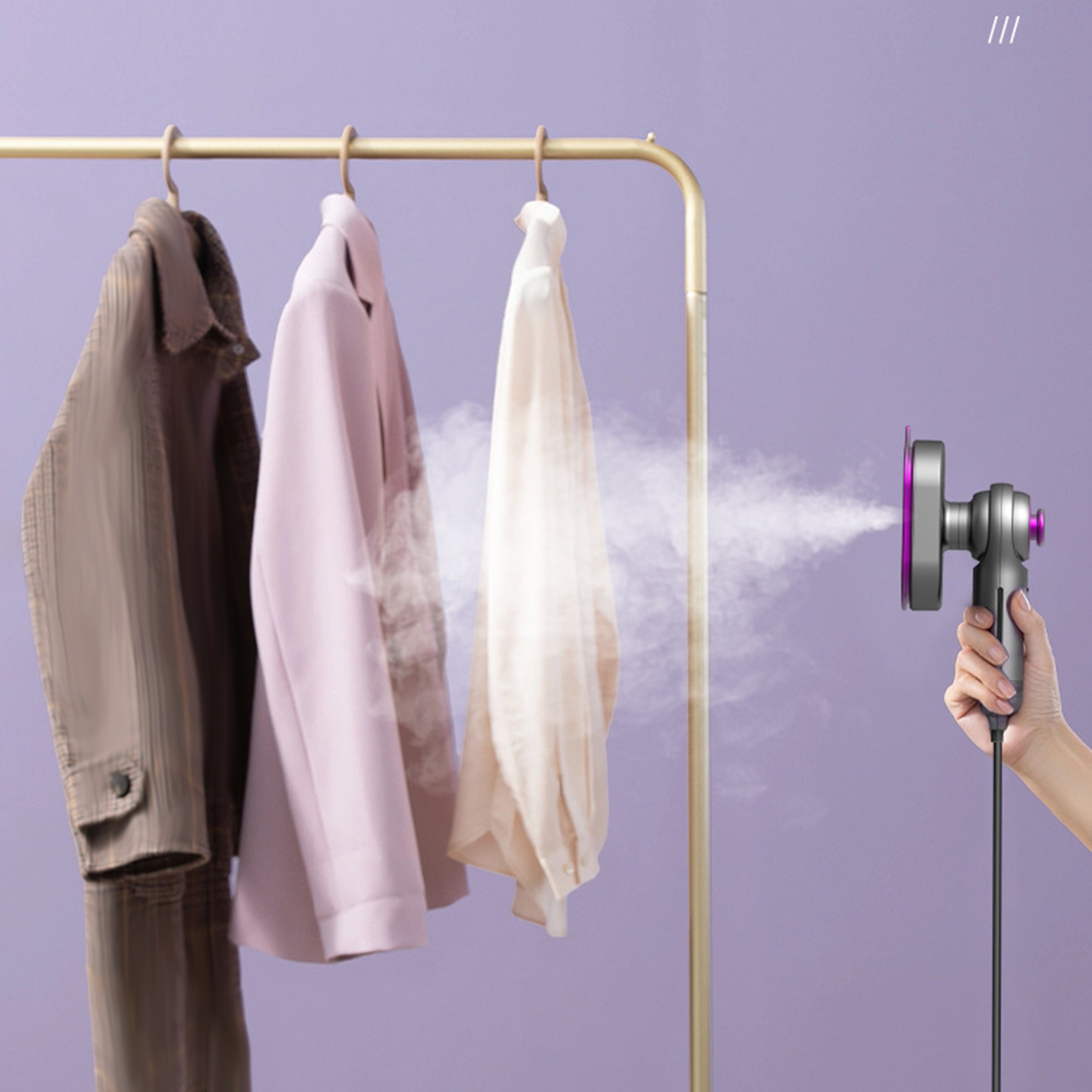 Chicmine Garment Steamer Effortlessly Wrinkle-Free Portable Fast Heat-Up Garment Steamer for Travel Home Use